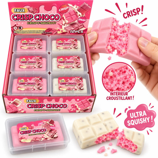 Squishy Crispy Chocolat  Rose Blanc