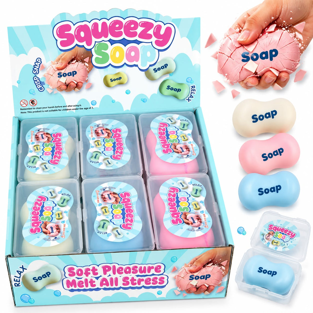 Squishy Crispy Savon Rose