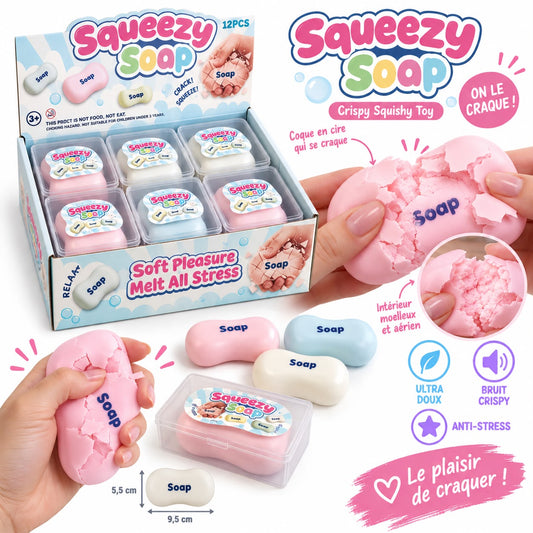 Squishy Crispy Savon Bleu