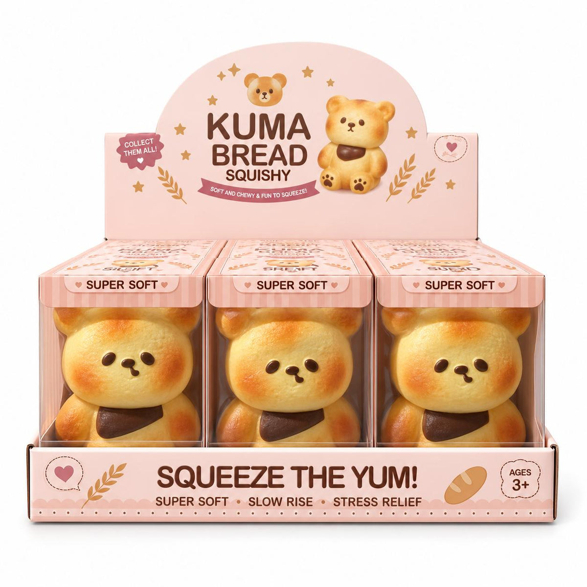 Squishy Ourson KUMA parfumé au pain chaud